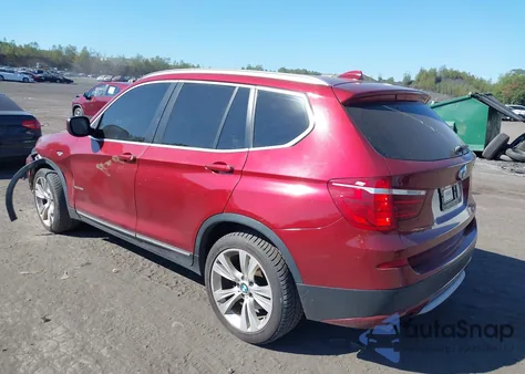 2013 BMW X3 xDrive35I z USA, uszkodzony, nr VIN 5UXWX7C50DL982492